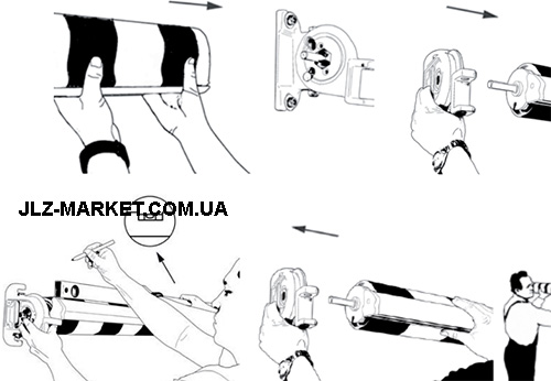 Установка маркизы для маленькой террасы Basic