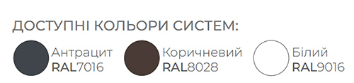Цвета систем для штор плиссе 