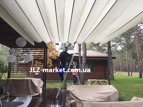 Монтаж террасной маркизы Монтаж террасной маркизы